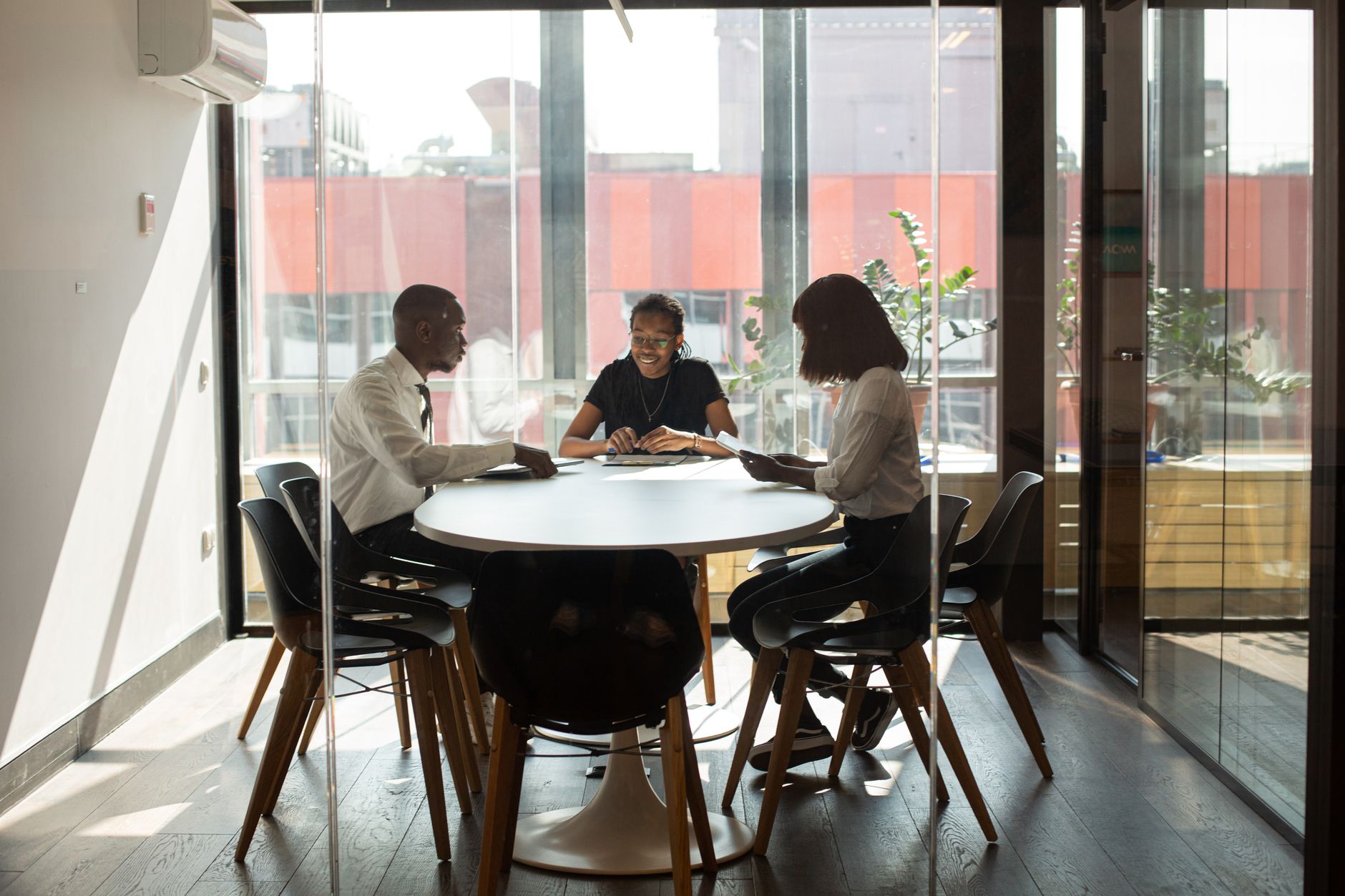 Corporate boardroom review session in Ginza with lead tax specialist
